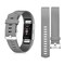 Zodaca for Fitbit Charge 2 Adjustable Replacement TPU Sport Band Strap Wristband w/Metal Buckle Clasp - Gray